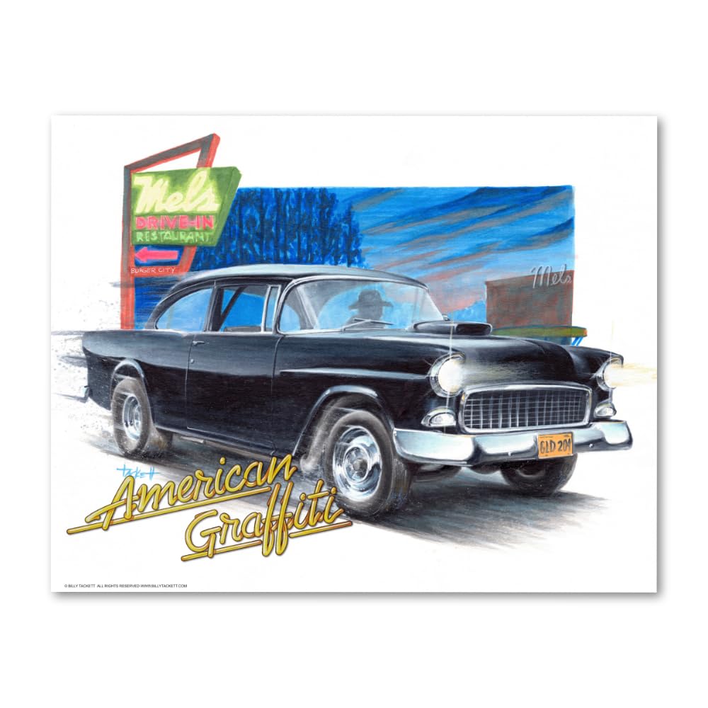 ☆American graffiti GARAGE ２Set　　　　　【一点物】 Amazon.com: American Graffiti Signed Art Print | 11x14 Wall Art